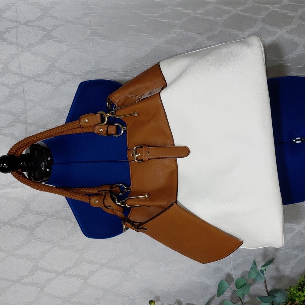 [NWT] Two-Tone Brown and White Women's Bag